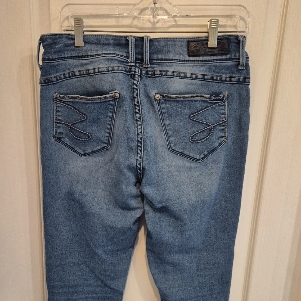 Seven7 Women's Light Blue Skinny Jeans - Picture 5 of 11